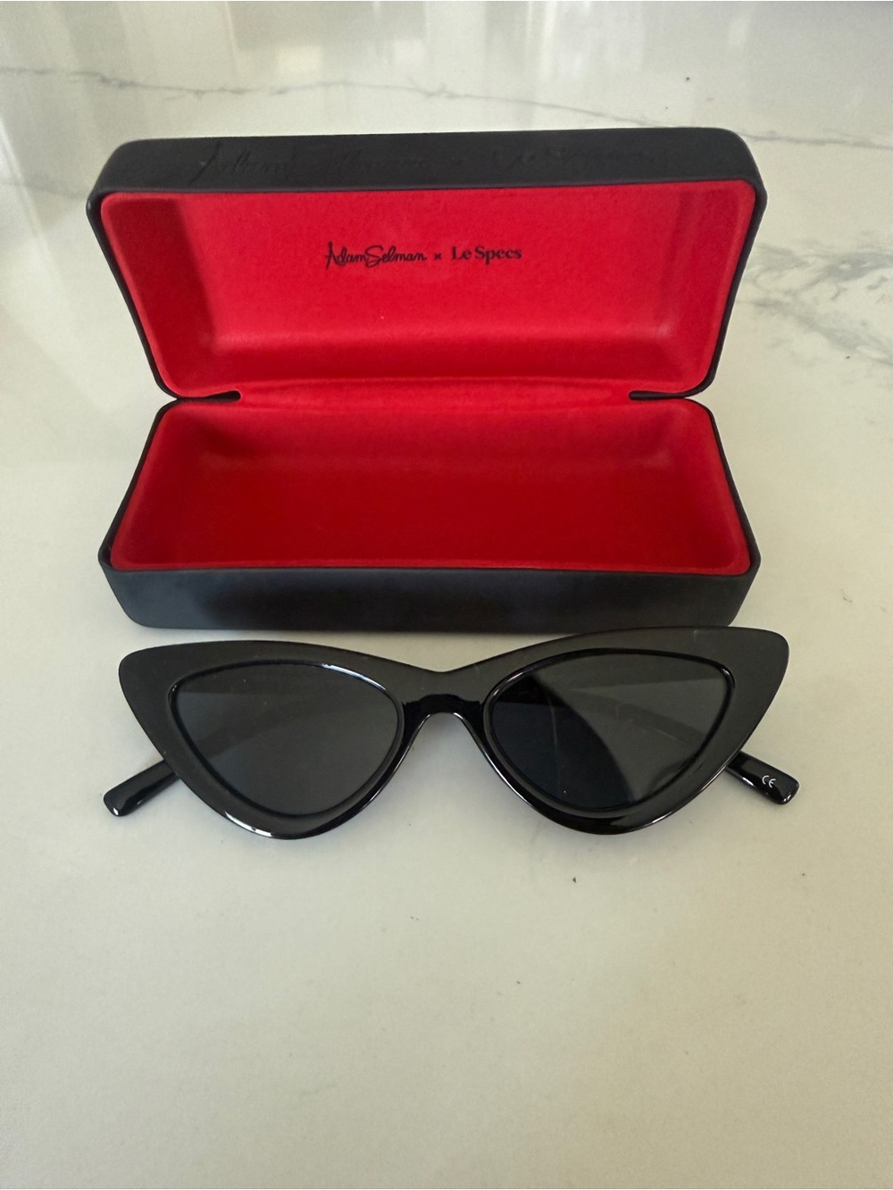 Le Specs Black Cat-Eye Sunglasses